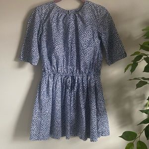 Spring print mini dress